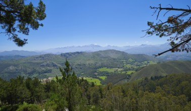 Mirador del Fitu viewpoint Fito in Asturias of Spain