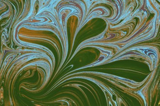 Abstract marbling floral pattern for fabric, tile design. background texture