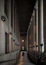 Daily life in front of Union Station train station in Toronto, Ontario, Canada, North America