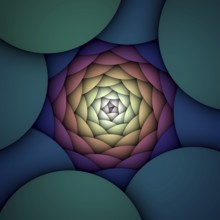 An illustration of a rainbow colors background