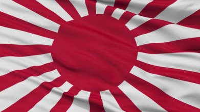 War The Imperial Japanese Army Flag, Closeup View
