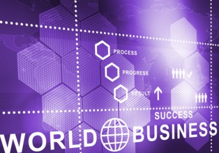 Digital background image presenting modern business concepts