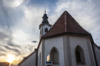 Old parish church in Niklasdorf, dedicated to St Nicholas of Myra, Niklasdorf, Styria, Austria,