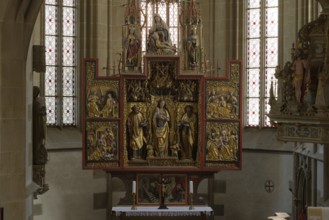Altar in St Mary's Church, Rieden, pilgrimage church, church, Way of St James, pilgrims, Biberstal,