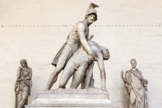 The Roman sculpture of Menelaus supporting the body of Patroclus
