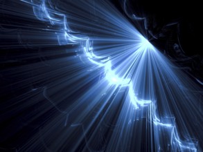 Abstract tech background - computer-generated image. Fractal art: diagonal surface with stripes