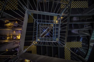 Spiral staircase of image. Shooting Location: Sendai, Miyagi Prefecture
