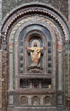 Pilgrimage church of St Nicholas, wall panelling made of shells and rock crystal, reliquary, St.,