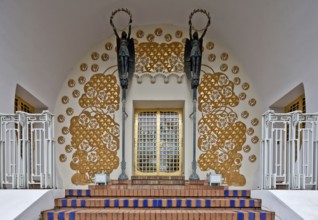 Ernst Ludwig House, 1901 by Joseph Maria Olbrich, main portal