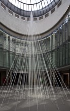 Schirn-Kunsthalle, Rotunda 1983-1986 built by the architects BJSS with installation MORNING BEAMS /