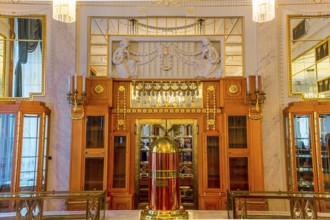 PRAGUE, CZECH REPUBLIC, SEPTEMBER 12 : Art deco interiors of the municipal house, Obecni Dum,
