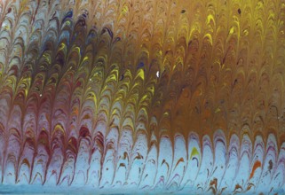 Abstract marbling art patterns in paint as background