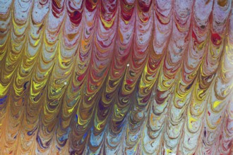 Abstract marbling art patterns in paint as background