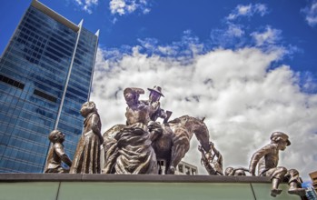 Statue on King George Square Brisbane Queensland Australia