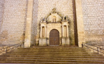 La Roda El Salvador church in Albacete at Castile La mancha of Spain