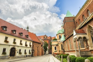 Clouds over the Wroclaw Cathedral in the morning, Poland, Europe