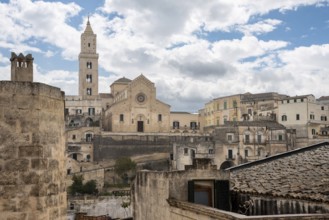 View on the cathedral of Matera, Italy, Europe