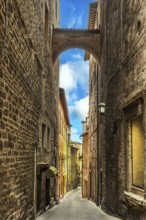 Beautiful Cityscape and Stone Architecture in Castiglione Del Lago, Umbria - Italy