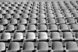 Aged old stadium grandstand stands pattern