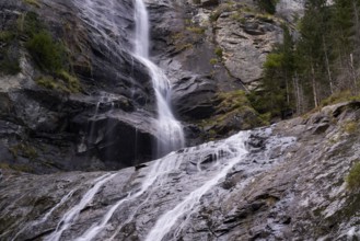 Maralmbach Falls, Malta Valley, Hohe Tauern National Park, Carinthia, Austria, Europe