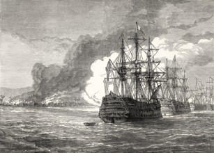 Burning of Roseau, 1805, Commonwealth of Dominica, From British Battles on Land and Sea by James