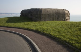 Granville, artillery bunker, gun bunker of a German coastal battery in the course of the Atlantic