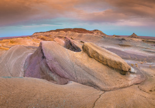 Landscape formation of Shar canyons. Gobi-Altai province, Mongolia, Asia