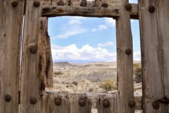 View of the Desert Tabernas in Almeria Province Spain