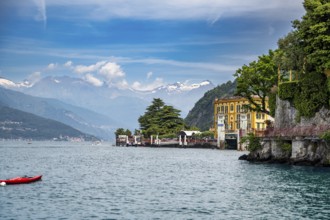 A view of Varenna on Lake como in glorious summer weather