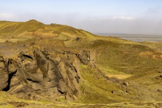 Pakgil volcanic area, south coast, Iceland, Europe