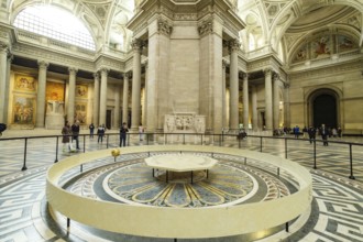 Foucault pendulum, Pantheon, le Panthéon, monument in neoclassical style, 5th district, Paris,