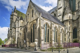 Soissons Cathedral Basilica is a Gothic cathedral in Soissons, France, Europe