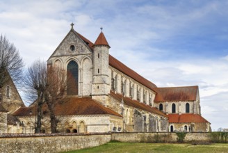 Pontigny Abbey was a Cistercian monastery located in Pontigny in Burgundy, France. View from facade