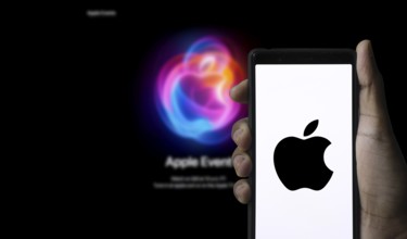 Dhaka, Bangladesh 08 Aug 2024:Apple Event logo on smartphone.