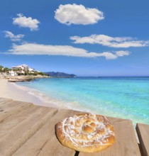 Majorca Cala Millor beach Son Servera Mallorca Balearic islands ensaimada photo mount