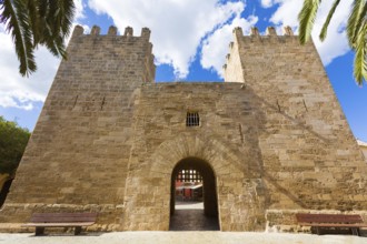 Alcudia Old Town in Majorca Porta des Moll Mallorca Balearic island of Spain