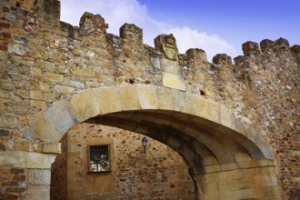 Caceres Arco de la Estrella Star arch in Spain entrance to monumental city