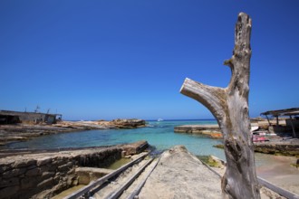 Es calo Escalo de sant Agusti Beach in Formentera Balearic islands