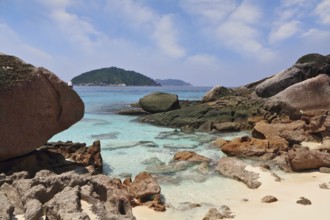 Thailand, the spring. The most beautiful beach in the picturesque Similan Islands, Asia