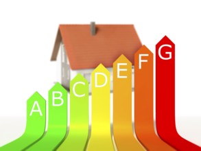 An image of a nice model house with energy rating