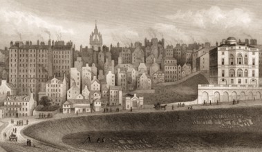 Part of the Old Town, Edinburgh, Scotland, 19th century, from Modern Athens by Th. H. Shepherd