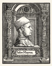 Portrait of Giasone dal Maino, 1435-1519, Professor of law at the universities of Pavia and Pisa