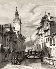 Luzern, eine Stadt in der Zentralschweiz, Europa, 18. Jahrhundert