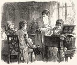 Scene from HERMANN AND DOROTHEA, an epic poem by Johann Wolfgang von Goethe
