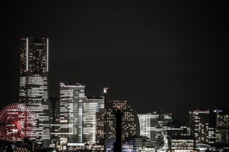 Yokohama Minato Mirai of night view (at the time of the entire light up). Shooting Location: