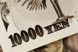 Japanese Yen banknotes. Currency from Japan Austria