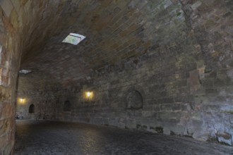 Massive vault of the Tiergärtnertor gate of the Nuremberg city wall, Nuremberg, Middle Franconia,