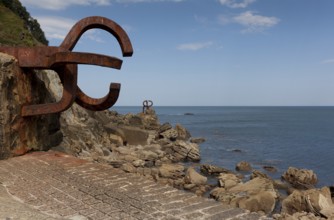 Peine de los vientos by Eduardo Chillida, San Sebastian, Gipuzkoa, Spain, Europe