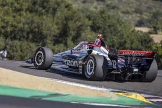 WILL POWER (12) of Toowoomba, Australia practices for the Firestone Grand Prix of Monterey at