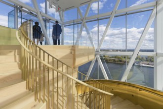 Interior view of the observation tower, Montreal, Province of Quebec, Canada, North America